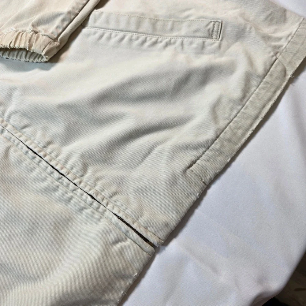 Polo Ralph Lauren Harrington Jacket Tan Beige Cotton Zip Up Mens XL
